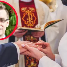 Czy po unieważnieniu małżeństwa można wziąć ślub kościelny? Ceremonia ślubna z księdzem i zakładanie obrączek.