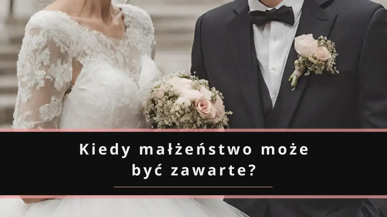 Para młoda z bukietem. Czy można wziąć ślub w wieku 16 lat? Pytanie o wiek zawarcia małżeństwa.